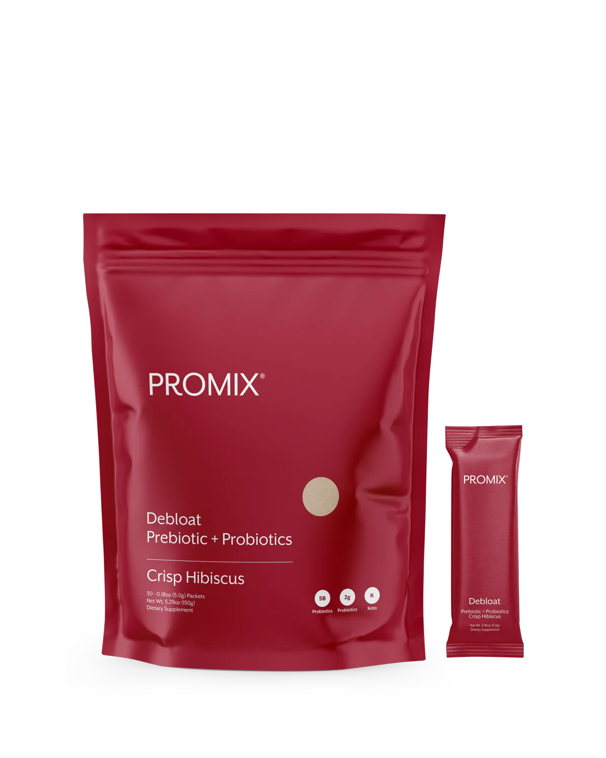 Crisp Hibiscus Debloat: Prebiotic + Probiotic