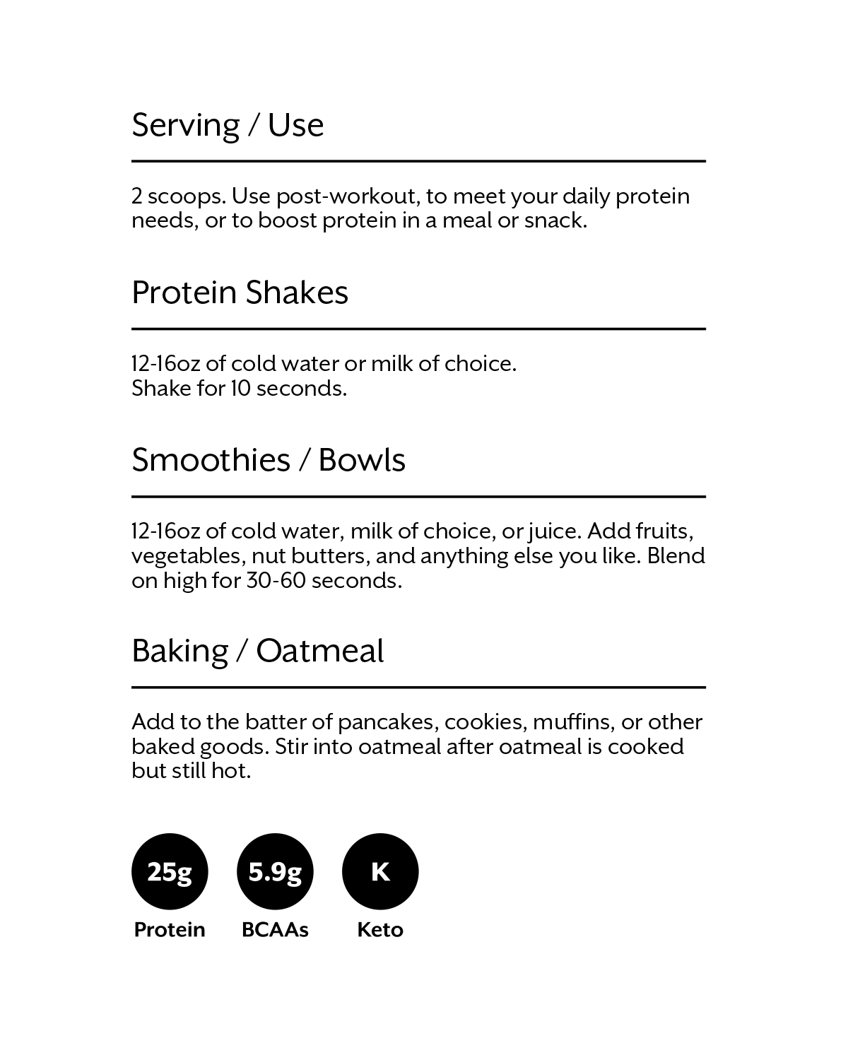 Unflavored Whey Protein Powder