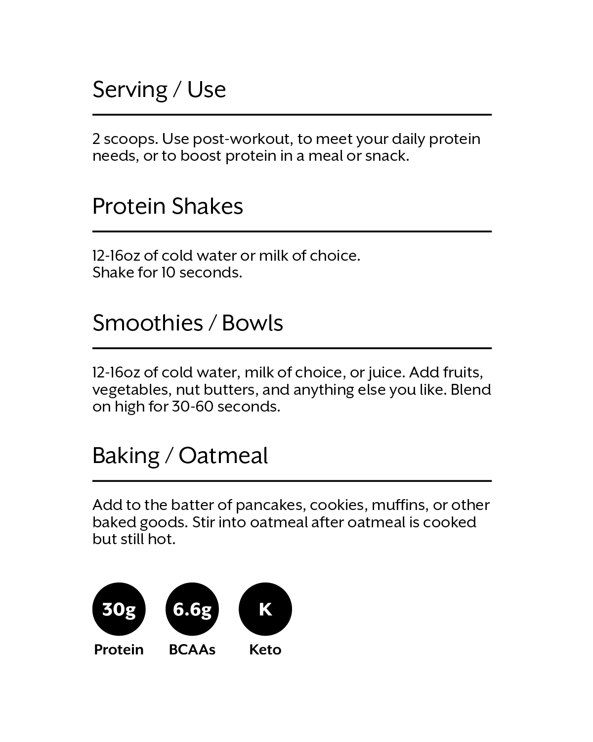 Unflavored Whey Isolate Protein Powder
