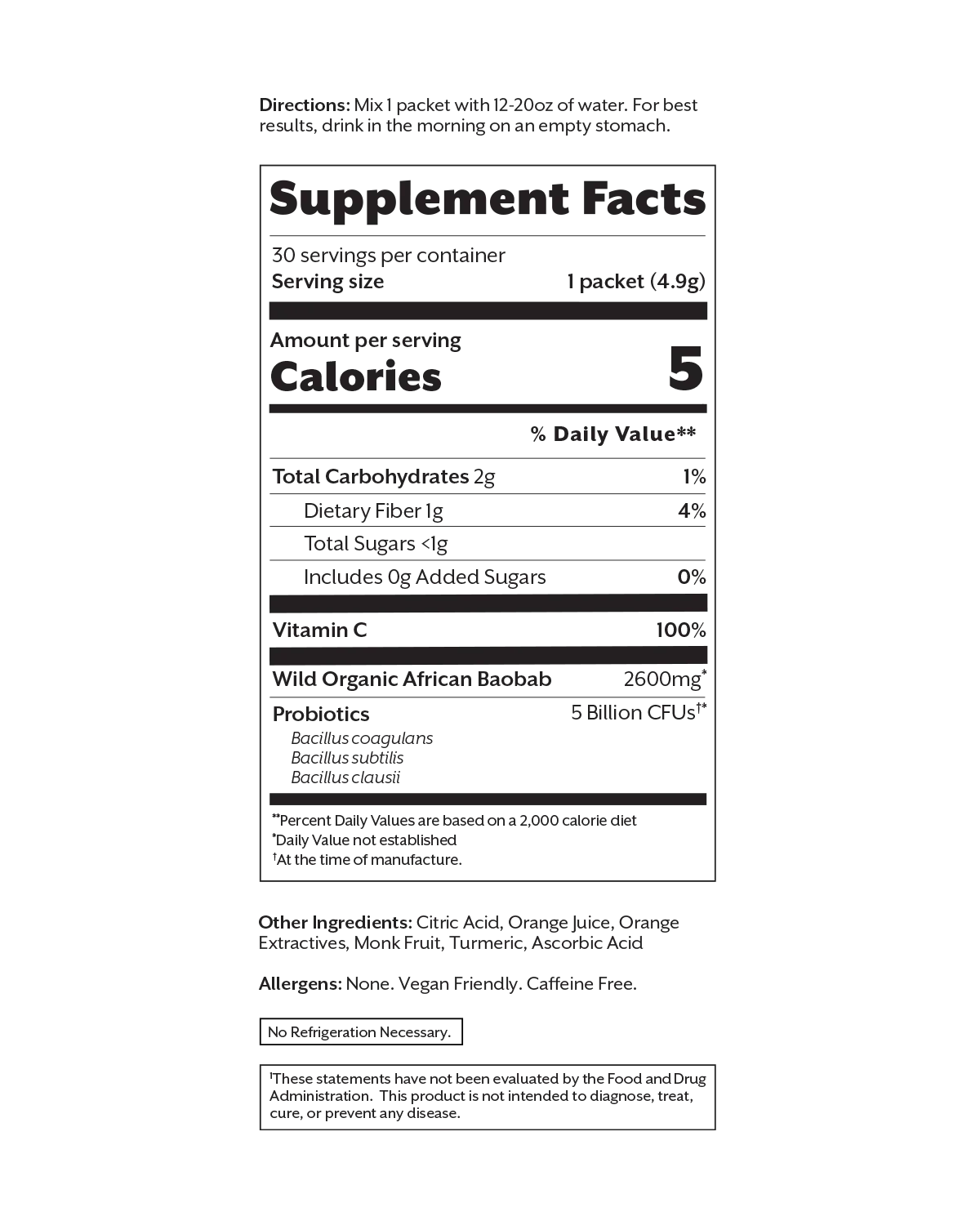 Debloat: Prebiotic + Probiotic Florida Orange