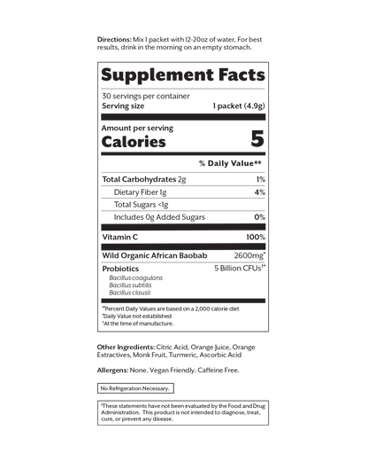 Debloat: Prebiotic + Probiotic Florida Orange
