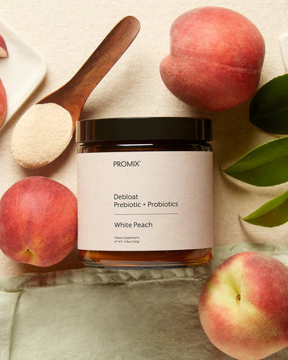 White Peach Debloat: Prebiotic + Probiotic