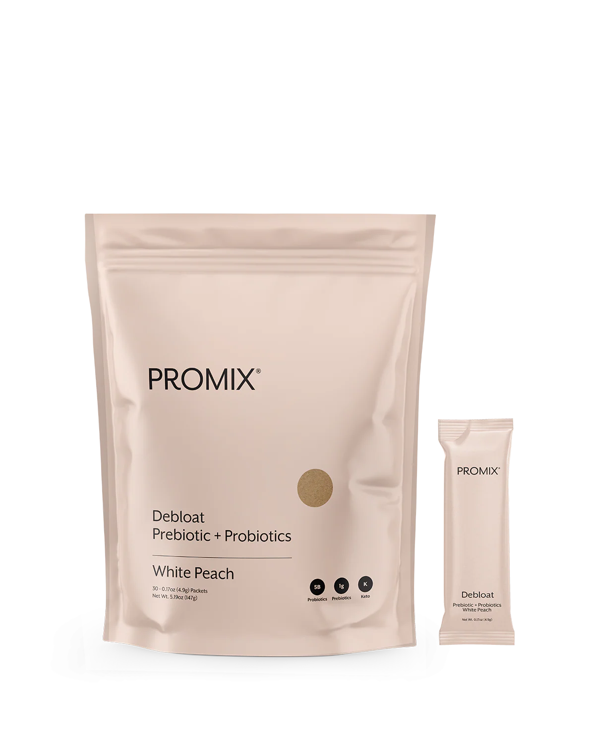 White Peach Debloat: Prebiotic + Probiotic